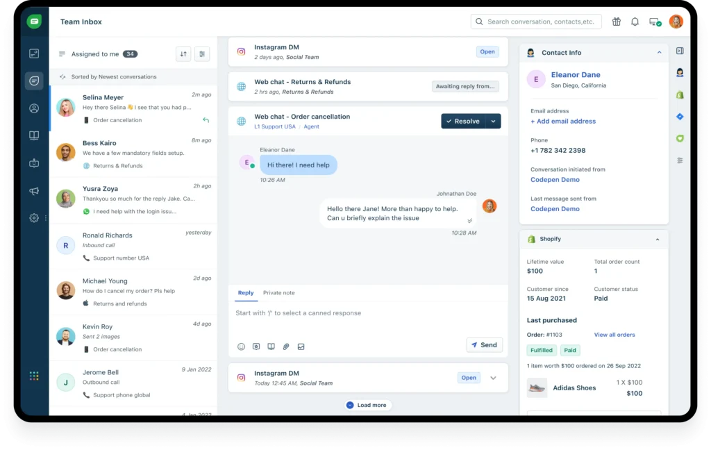 3. เพิ่มประสิทธิภาพให้ทีมบริการลูกค้า (Unified Agent Workspace):