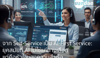 จาก Self-Service เป็น AI-First Service: ยุคสมัยที่ AI ไม่ใช่แค่ทางเลือก แต่คือหัวใจของความสำเร็จ