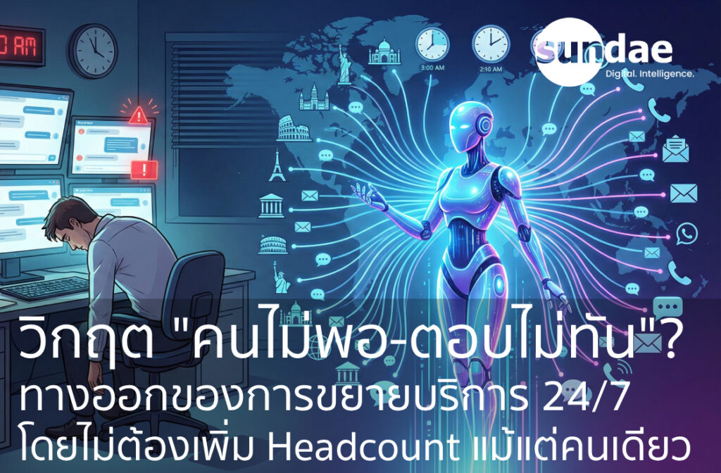 วิกฤต "คนไม่พอ-ตอบไม่ทัน"? ทางออกของการขยายบริการ 24/7 โดยไม่ต้องเพิ่ม Headcount แม้แต่คนเดียว