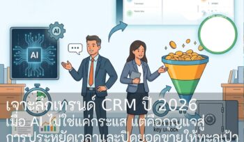 เจาะลึกเทรนด์ CRM ปี 2026: เมื่อ AI ไม่ใช่แค่กระแส แต่คือกุญแจสู่การประหยัดเวลาและปิดยอดขายให้ทะลุเป้า