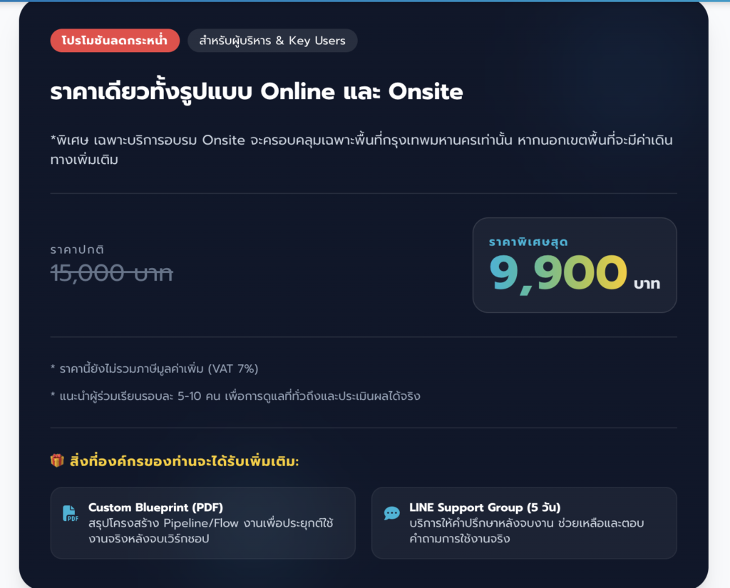 หลักสูตร: Bitrix24 Launchpad ใน 1 วัน