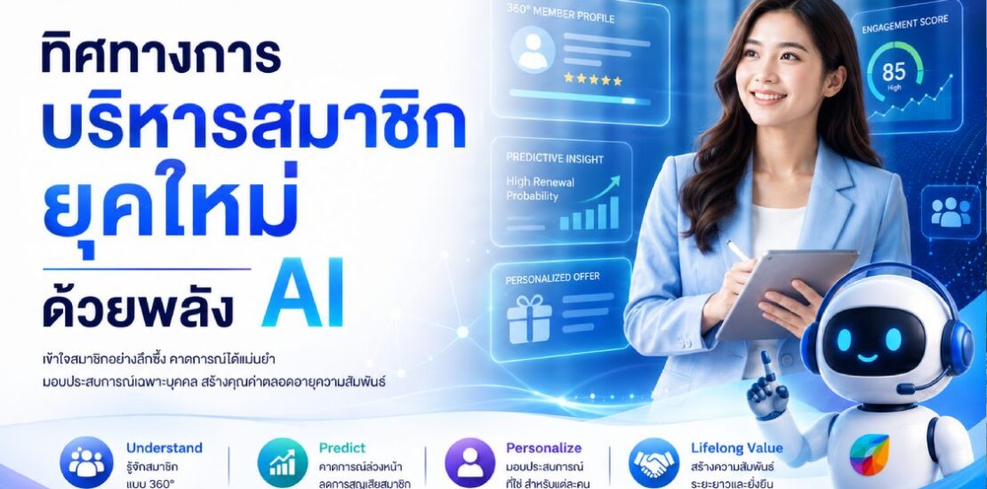 ทิศทางการบริหารสมาชิกยุคใหม่- ทำไมองค์กรต้องขยับสู่พลัง AI