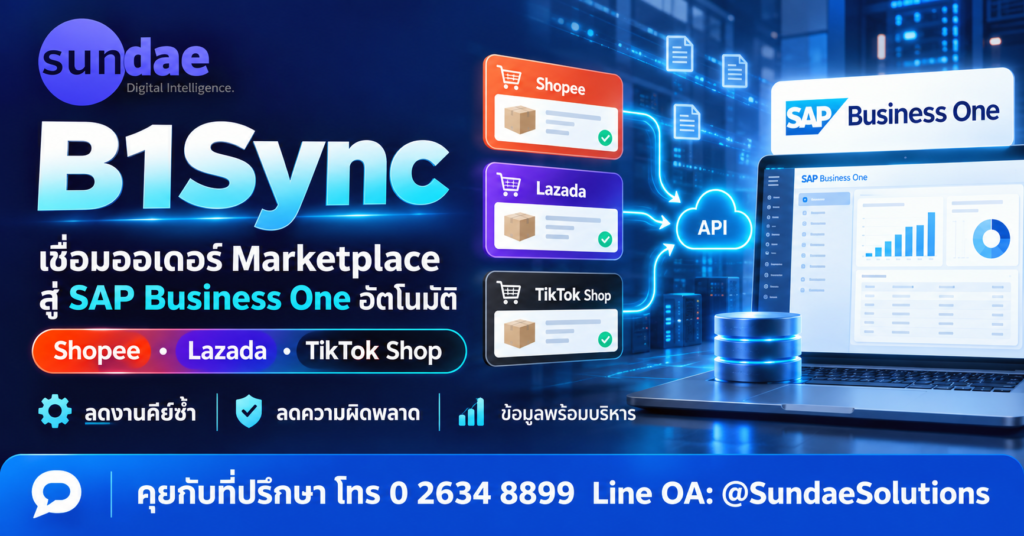 B1Sync Shopee Lazada TikTok Shop - SAP Business One