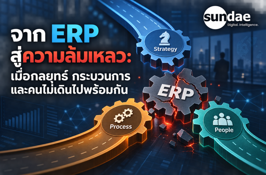 จาก ERP สู่ความล้มเหลว: เมื่อกลยุทธ์ กระบวนการ และคนไม่เดินไปพร้อมกัน