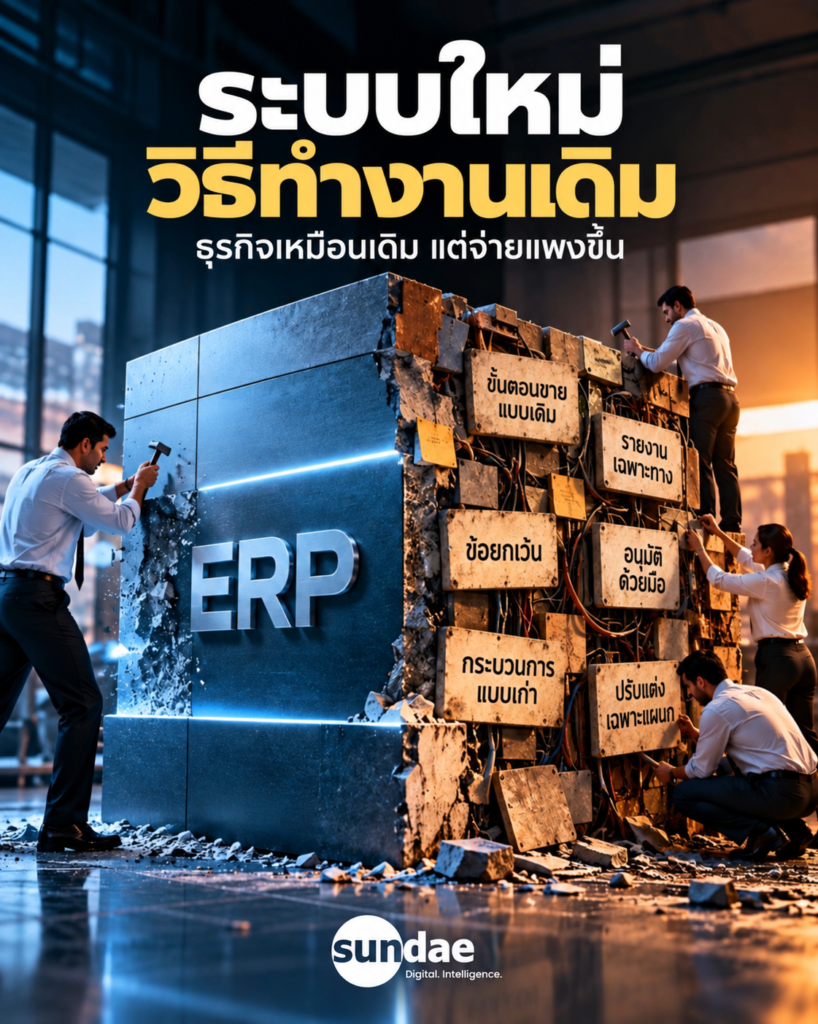 ERP ใหม่ วิธีทำงานเดิม: องค์กรกำลังเปลี่ยนผ่าน หรือแค่จ่ายแพงขึ้น?
